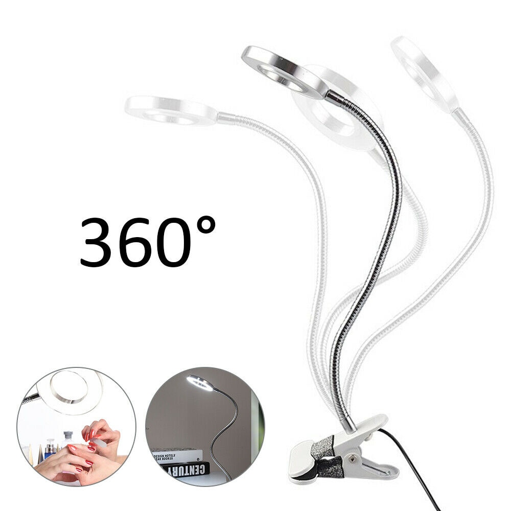 Illuminating Vergrootglas Hoge Vergroting 8X Vergrootglas Met Led-verlichting Tafel Klem Lamp