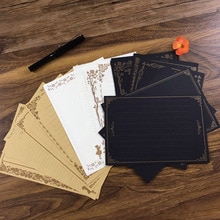 8 Sheets Vintage Retro Writing Stationery Paper Pad Note Letter Set