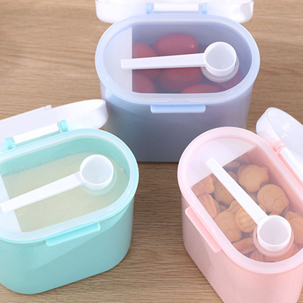 Mærke baby mælkepulver beholder modermælkserstatning dispenser bærbar stabelbar snacks opbevaringsboks