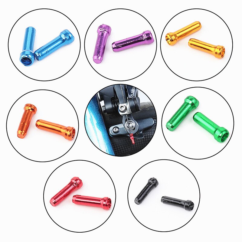 50 Stks/set Fiets Brake Shifter Inner Cable End Caps Kabel Tips Draad End Cap Fit Brake Shift Innerlijke Kabel caps