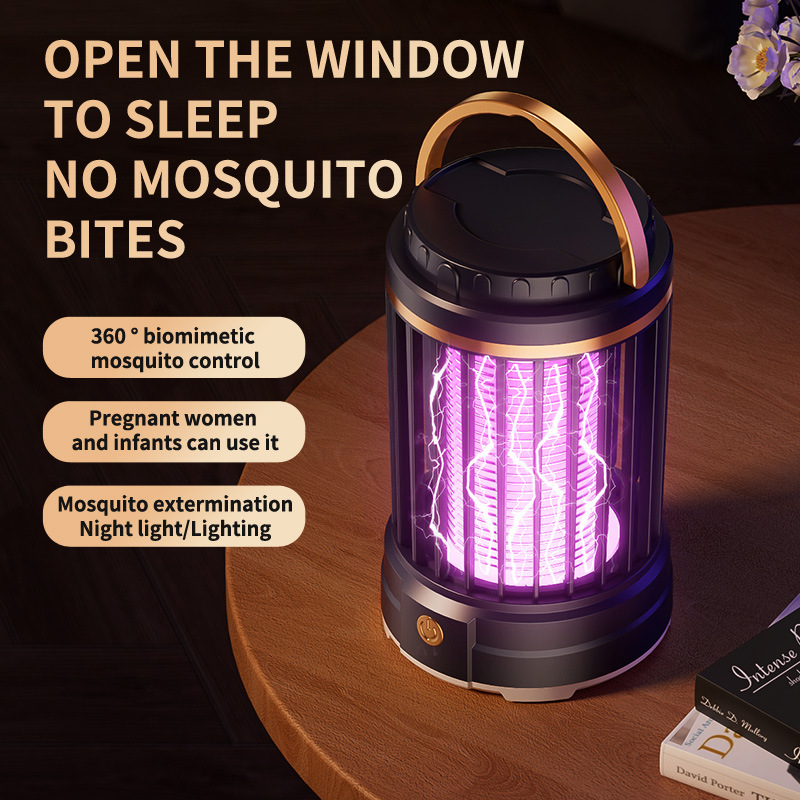 Xiaomi – lumière anti-moustiques, grande capacité, piège à moustiques à ondes lumineuses, silencieux, puissant, choc électrique, 2000mAh
