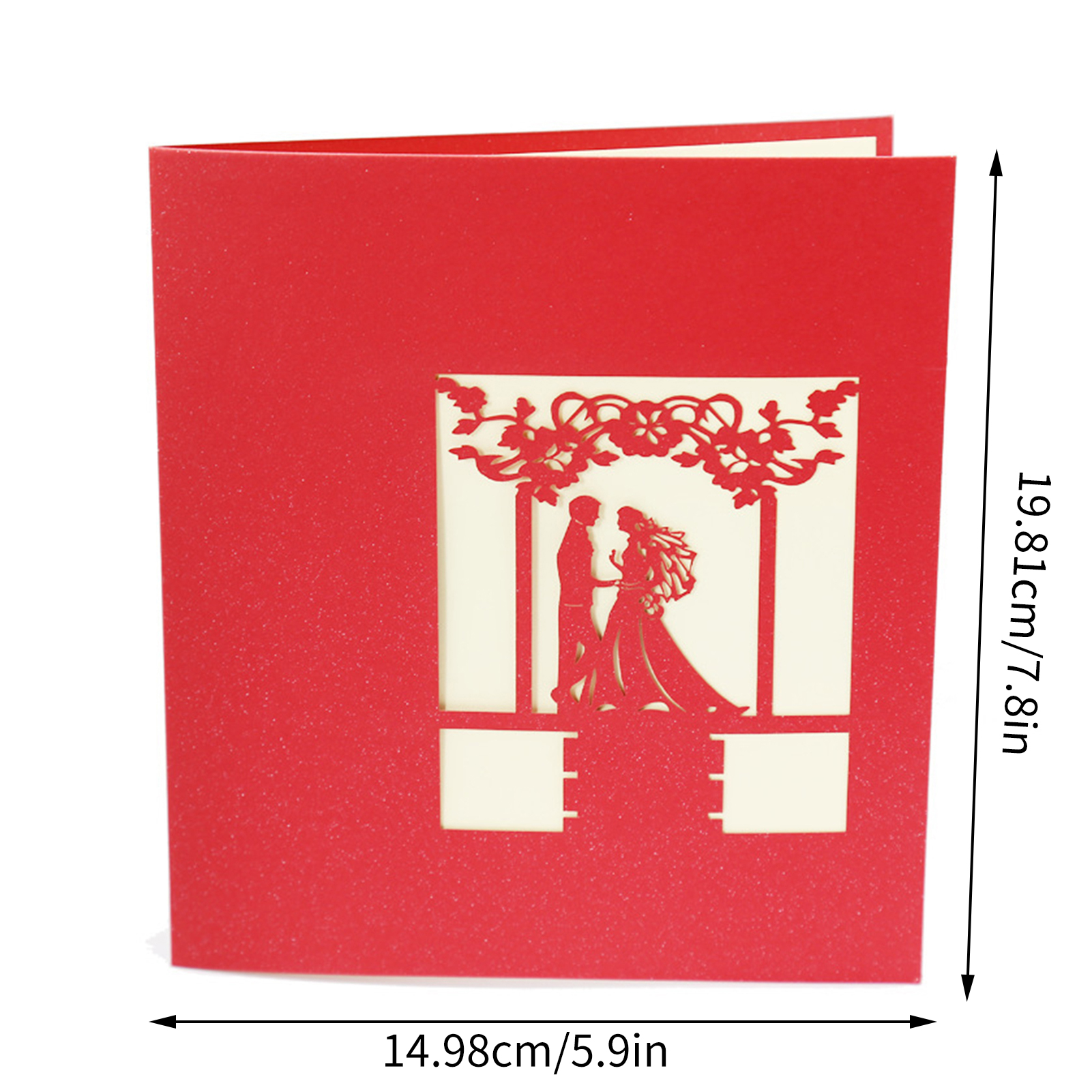 3D Greeting Wedding Cards Large Pop Up Anniversary Card For Newlyweds Couples Bride Groom Wife Husband Engagement Anniversary