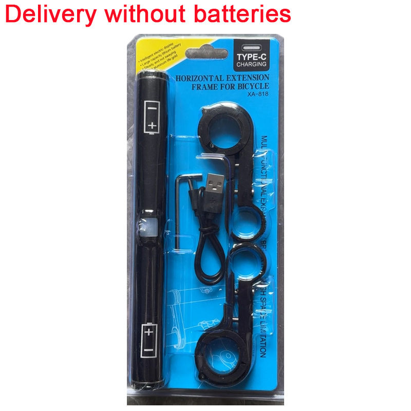 Fietsstuur Extender USB Charge Fietsstuurverlenging Aluminium Beugel Mount Houder Accessoires Fietsverlengstandaard: YELLOW