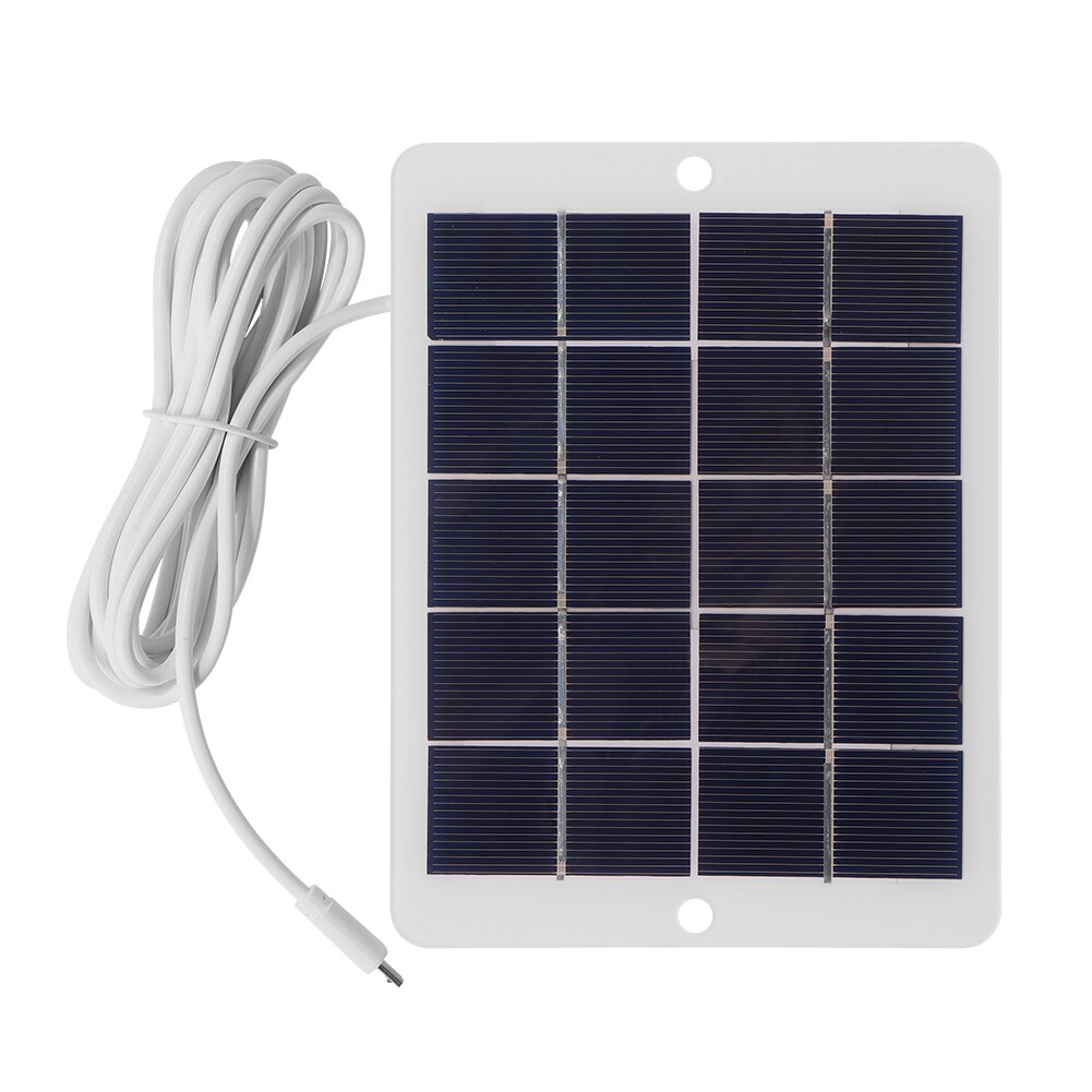 3W 5V Solar Panel Polycrystalline Silicon Solar Cell DIY Waterproof Camping Portable Power Solar Panel Compatible for Garden