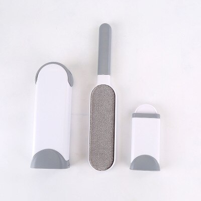 3 Pcs Pet Hair Remover Statische Borstel Voor Reiniging Borstels Herbruikbare Apparaat Stof Borstel Elektrostatische Cleaner Voor Kleding Sofa: Grey