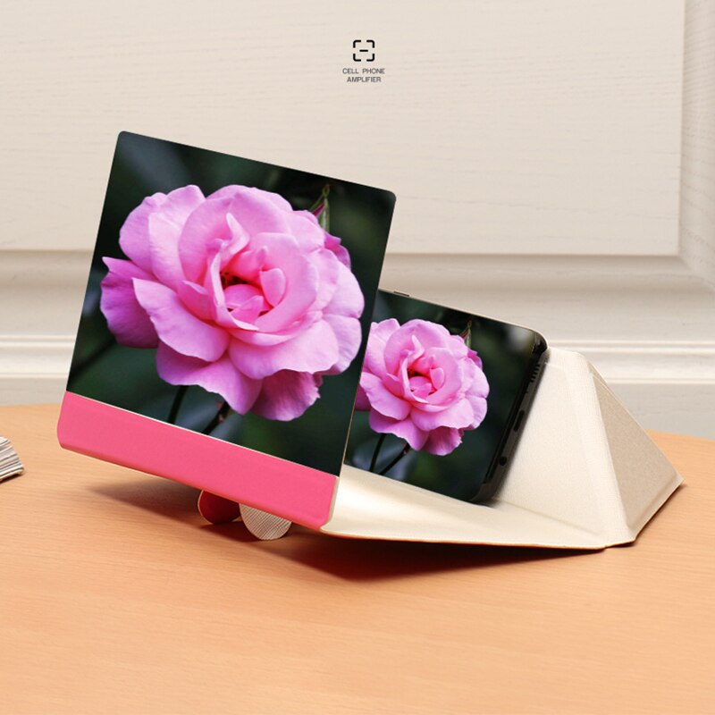 Universal- Vergrößert Bildschirm 3D HD Glas Lupe Klapp Tragbare Halterung ABS Schreibtisch Telefon Bildschirm Stehen Für praktisch
