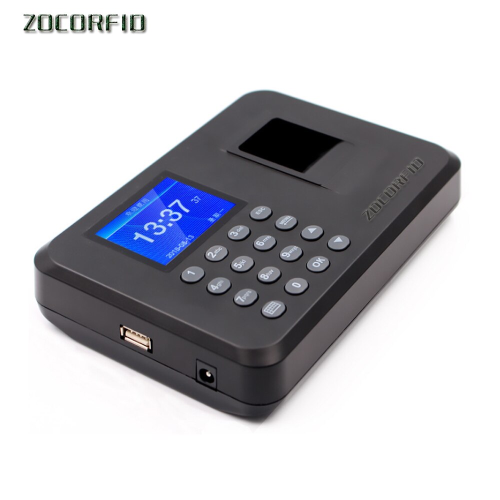 Biometric Attendance System USB Fingerprint Reader Time Clock Employee Control Machine Electronic Device More language