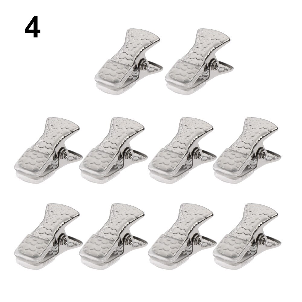 10 sztuk/zestaw metalowa plakietka identyfikacyjna smycz posiadacz karty klip smycz łańcuszek robić okularów klip anty-Stracony biżuteria chwyt mocowania akcesoria linowe: 4