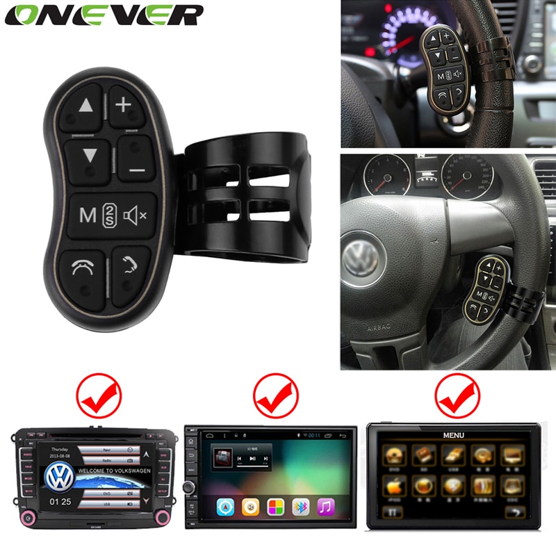 Onever universele draadloze stuurwiel afstandsbediening voor car 2din dvd-speler en android dvd-speler met gps-navigatie