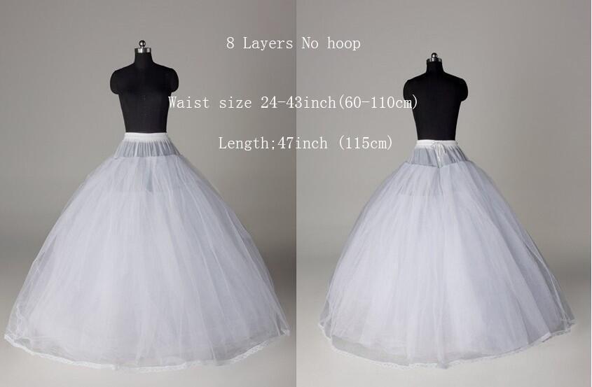 Ball Gown Adult Women White Petticoat Slip Puffy Bridal Petticoat Underskirt Crinoline Cage for Wedding Dress Vestido De Novia