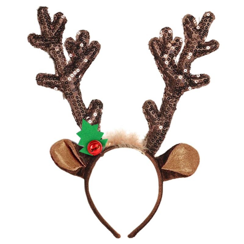 Elg hjorte horn pandebånd søde rensdyr gevirer hår bøjler accesorios navidad jul fest kostume forsyninger