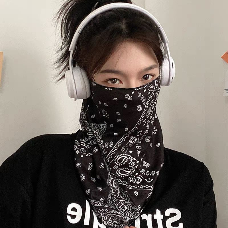 Punk masque de Protection solaire pour hommes femmes été visage cou Protection UV oreille écharpe Hip Hop Sports de plein air cyclisme Bandana écharpes