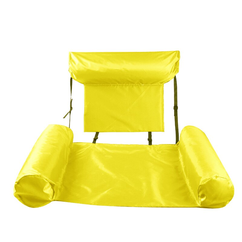 Colorful PVC Floating Water Pad Mat Foldable Inflatable Backrest Swimming Bed Beach Float Raft Summer Casual Water Sports Toys