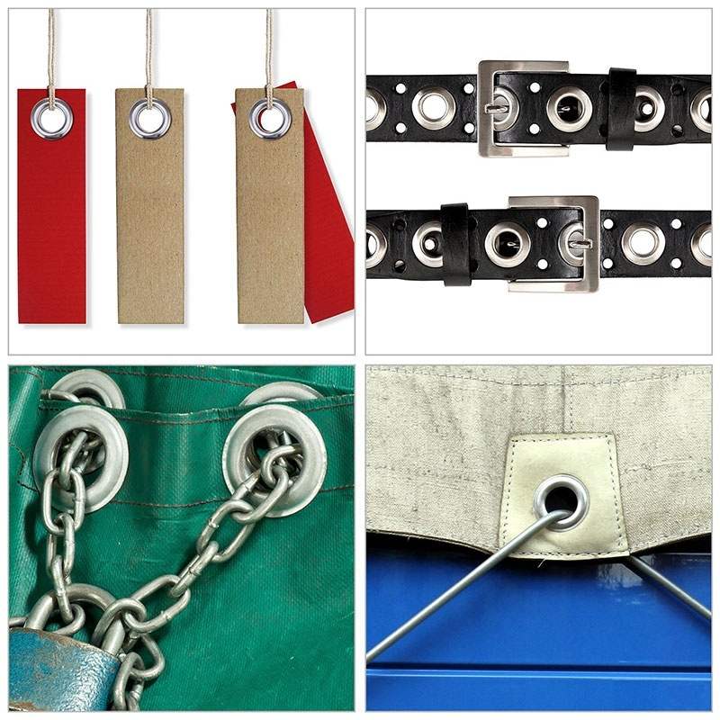 540Pcs/Kit Grommet Kit,Grommet Setting Tool Metal Eyelets Set with Install Tool Kit in Storage Box ,Leather Crafts DIY Projects