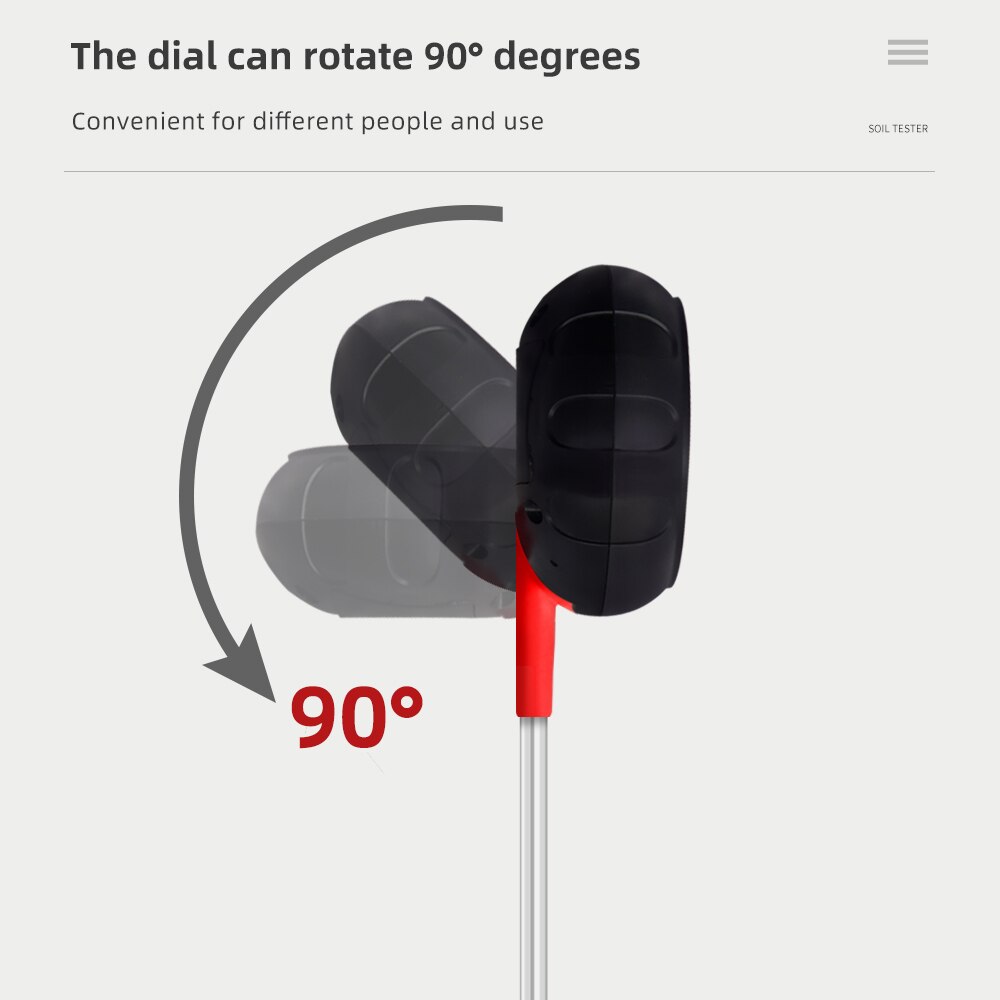 Soil Tester Digital 5-in-1 Soil pH Meter Moisture Meter PH Levels Temperature Sunlight Intensity Humidity Plant soil meter