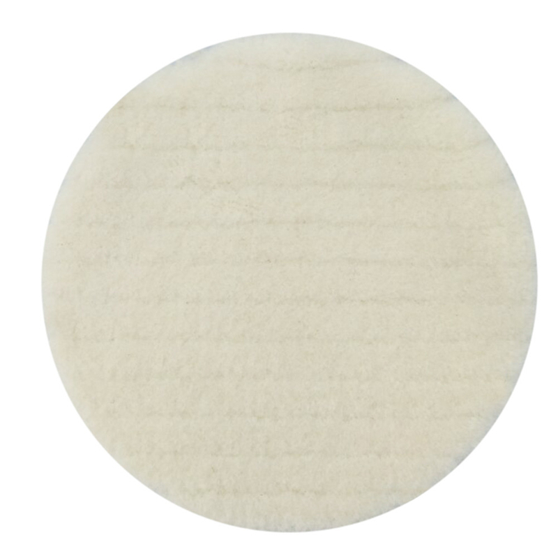 4 de Lana Tampones Para Pulir Cera autoadhesiva Pulido Placa Redonda de Lana Disco de Pulido Rueda de pulido Pad Pulidores de automoción-estilo