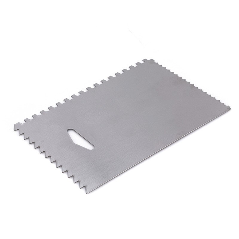 Aluminum Cake Cream Scraper Baking Tool Cake Decorating Tool Serrated Edge Sugarcraft Pastry Tools