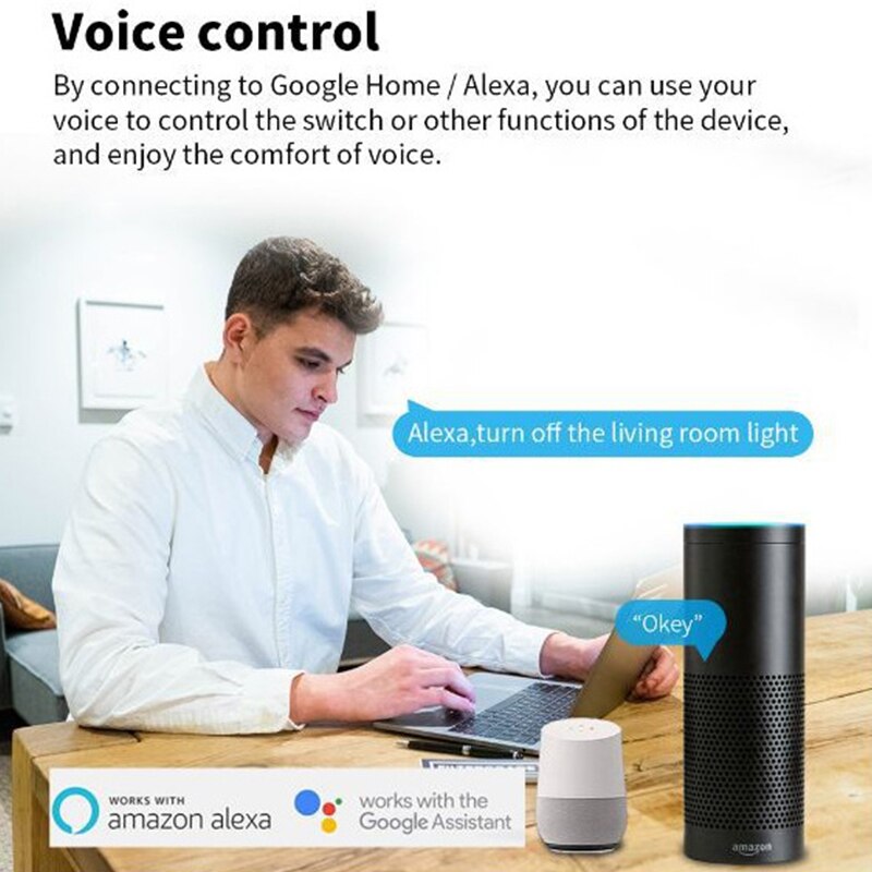 16A Wifi accorto interruttore Modulo interruttori luce casa intelligente Controllo bidirezionale Funziona con Tuya accorto vita con Alexa Google casa condivisione
