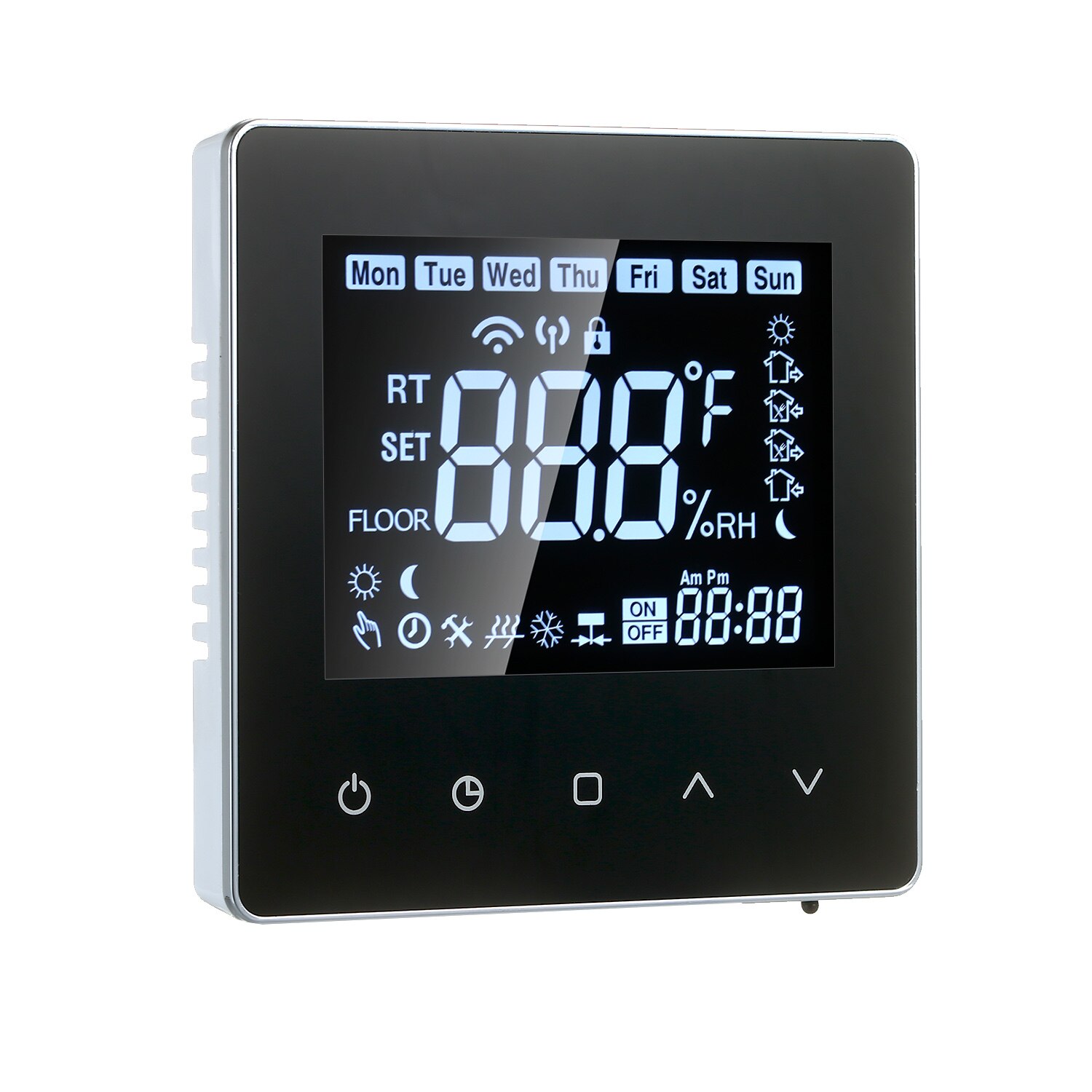 Slimme Thermostaat Lcd Touch-Screen Programmeerbare Thermostaat Met Water Verwarming 3A Digitale Temperatuur Controller Voor Thuis: With WiFi Function