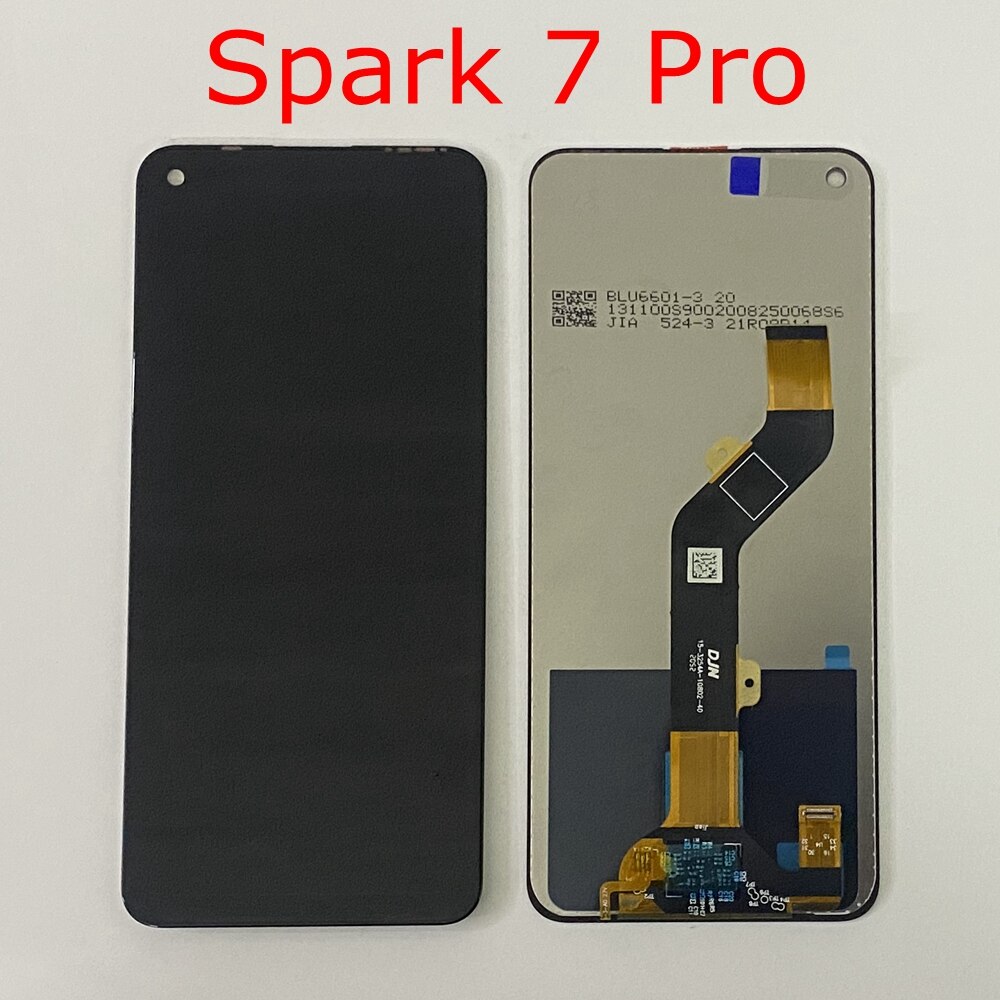 Pantalla táctil LCD Original para Tecno Spark 7, digitalizador de pantalla táctil para Tecno Spark 7 P, montaje LCD Spark 7T Spark 7 Pro