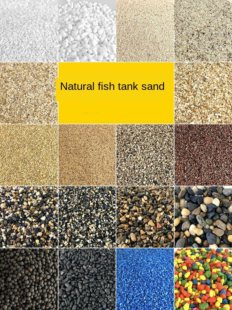 Aquarium accessories Fish tank bottom sand-making scenery sand color stone white-stone white sand-bottomed sand terracotta