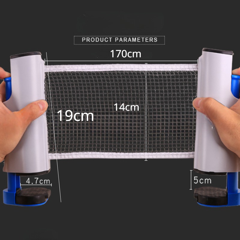 Estante de red de Ping Pong portátil, estante retráctil en cualquier lugar, accesorios de ejercicio de red de tenis de mesa de plástico de de repuesto