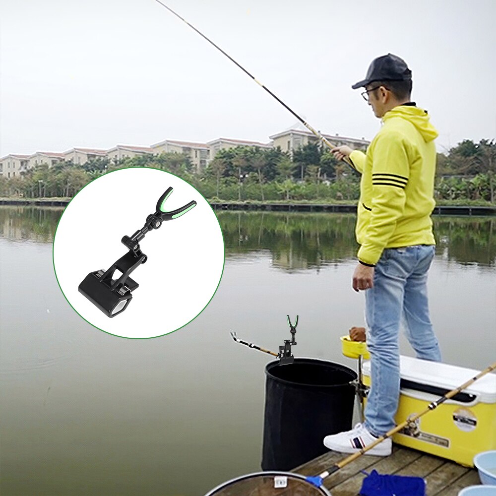 Stainless Steel Fishing Rod Tackle Holder Fishing Rod Bracket Ice Fishing Folding Rod Holder Winter Support Stand Fishing Tackle