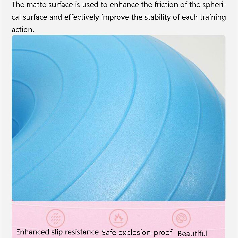 50*28 Cm Anti-Burst Donut Yoga Bal Oefening Opgeblazen Apple Vorm Bal Gym Spier Training Balance bal Voor Workout Fitness