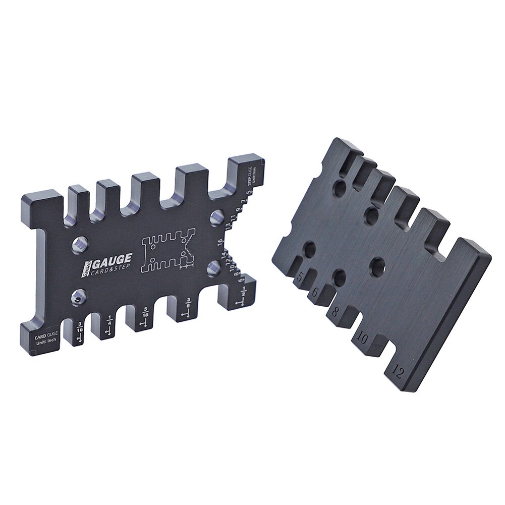 Tenon Caliper Metric and Imperial Scale Card Gauge Bakelite Scale Card Gauge Woodworking Router Saw Table Machine Measuring Tool