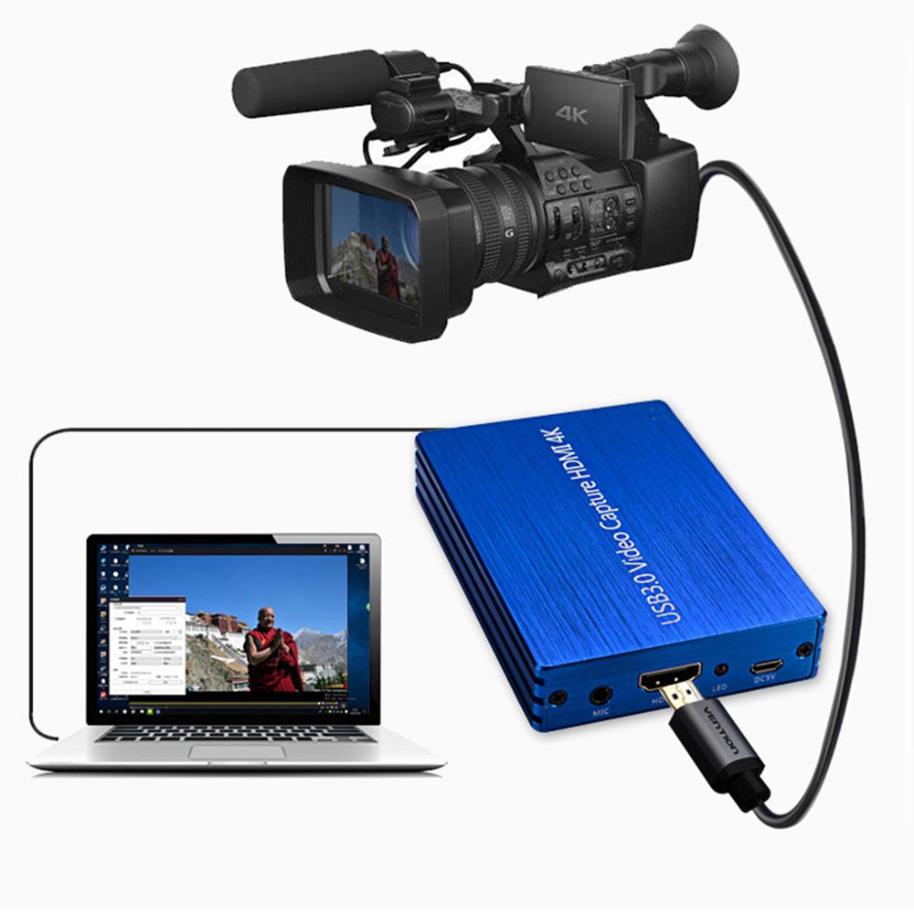4K HDMI To USB 3.0 Video Capture Card Dongle 1080P 60fps HD Video Recorder Grabber For OBS Capturing Game Game Capture Card Live