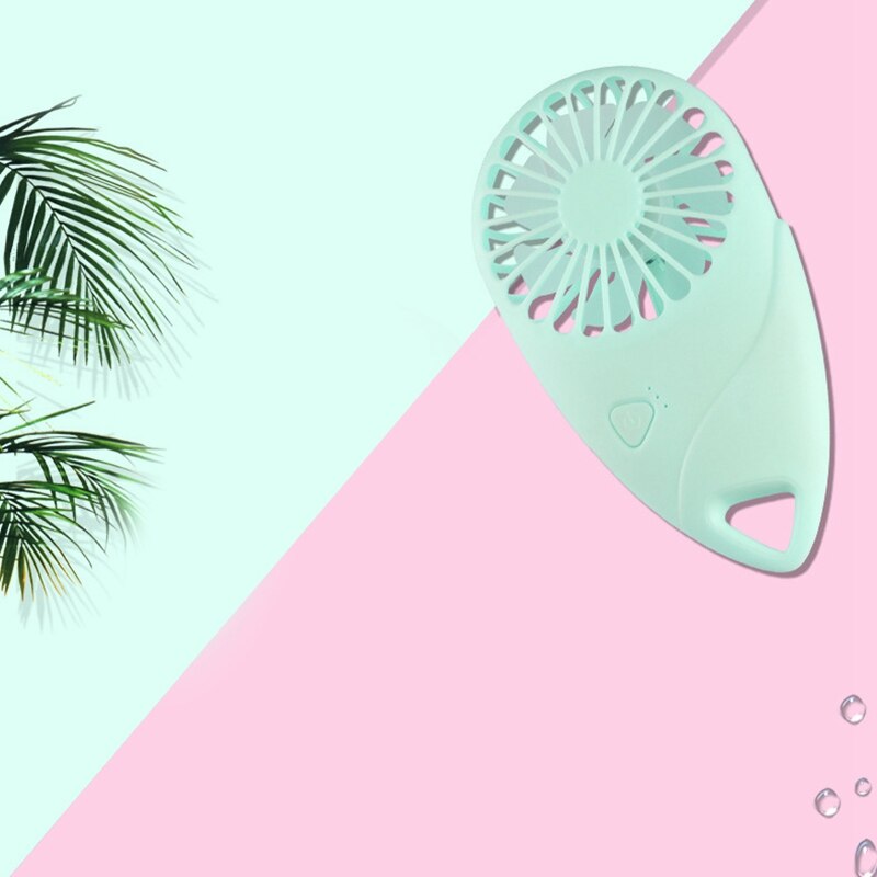 USB Hand Held Fan Portable Desk Fan Cooling Fan 3 Speeds Adjust with 300MAh Rechargeable Battery