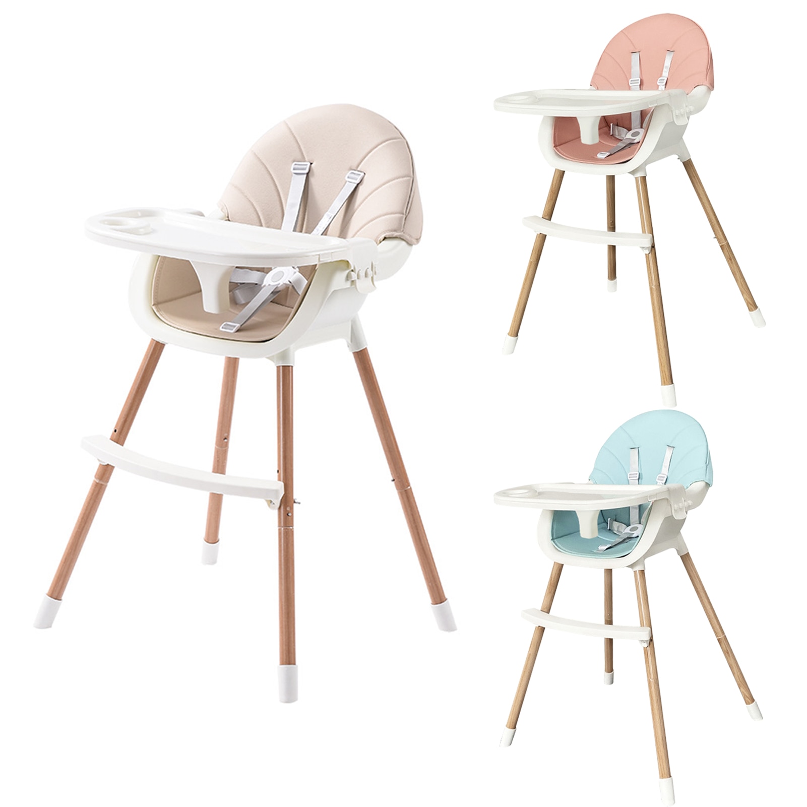 Baby højstol autentisk bærbar stol til fodring af baby høj stol multifunktionel baby spisestol