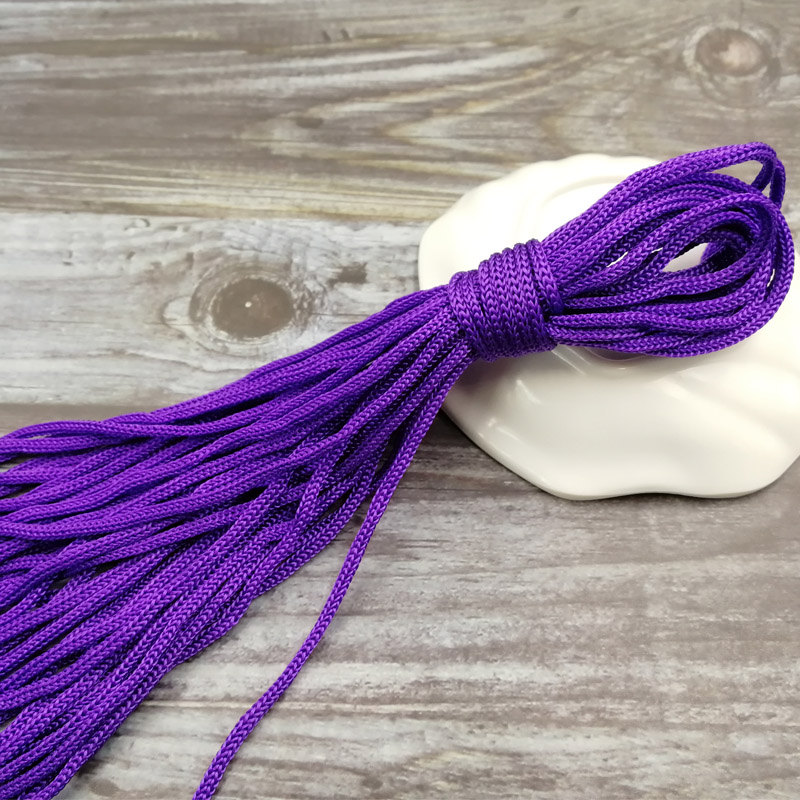 10meters 5mm nylon Rope Cords Craft Decorative Twisted Thread DIY handmade Accessories home Decoration Cord: Purple