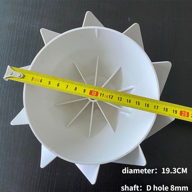 1pc plastventilationsblade udstødningsventilatorhjul til kanalventilator skråstrømningsblad vindhjul ventilationsfittings: Grøn