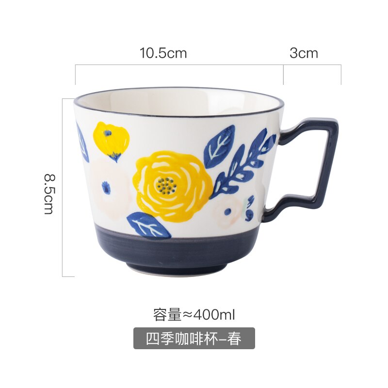 Plaine blanc os chine tasse à café en porcelaine de luxe en céramique Vintage tasse café café thé tasse Thermo Taza café Couple tasse EE50BD: A