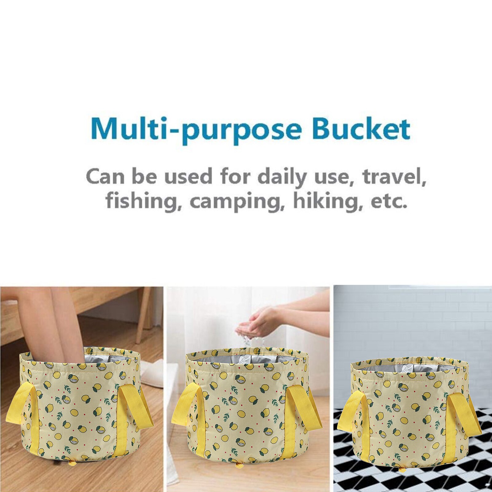 18L Travel Laundry Tub Multifunctional Portable Foldable Basin Travel Wash Basin Wash Basin Wash Basin Wash Foot Bucket