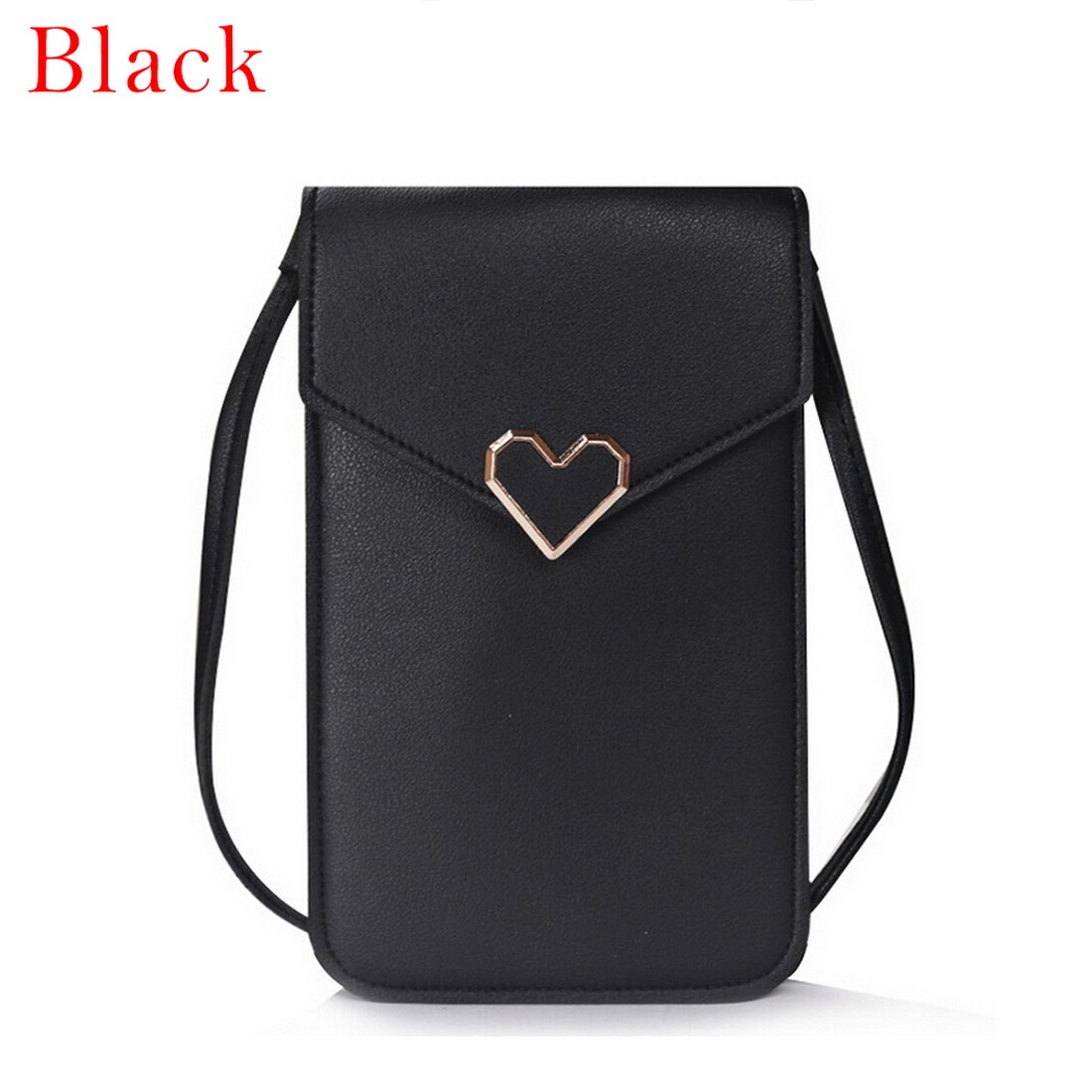 Women's Touch Screen Cell Phone Purse Transparent Simple Bag Hasp Cross Wallets Smartphone Leather Shoulder Light Handbags: color 7