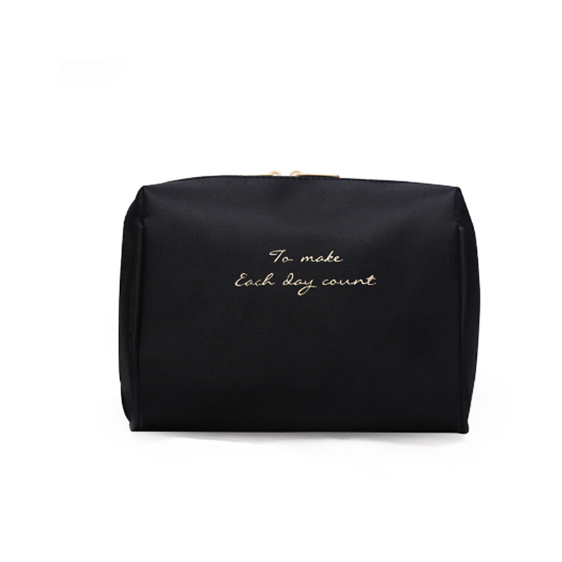 Reistasjes voor cosmetica, tasje voor essentiële oliën, draagbare reistas, handig make-up tasje voor dames en meisjes, reisorganizer, make-up tasje: Zwart