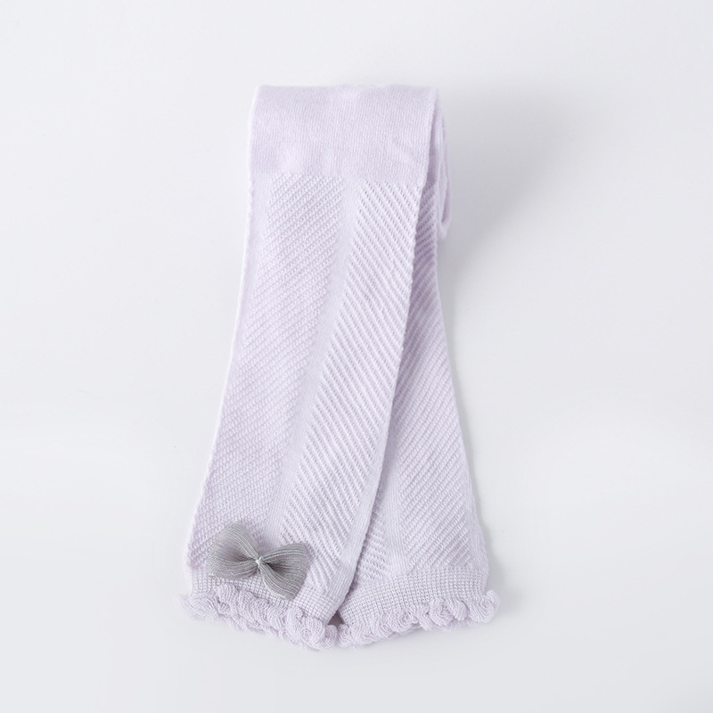 Mallas de malla blancas para bebé, pantalones ajustados de color rosa sólido para niña, pantalones de punto para niño pequeño, ropa transpirable de 0 a 4T, novedad de 2022: 2 / 1-2years