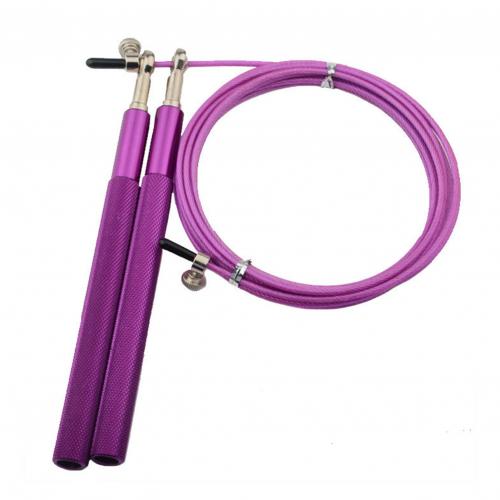 3M Jump Ropes Sports Fitness Adjustable Fast Speed Jump Skip Rope no noise Skipping Wire For Fitness Skip Training: Purple