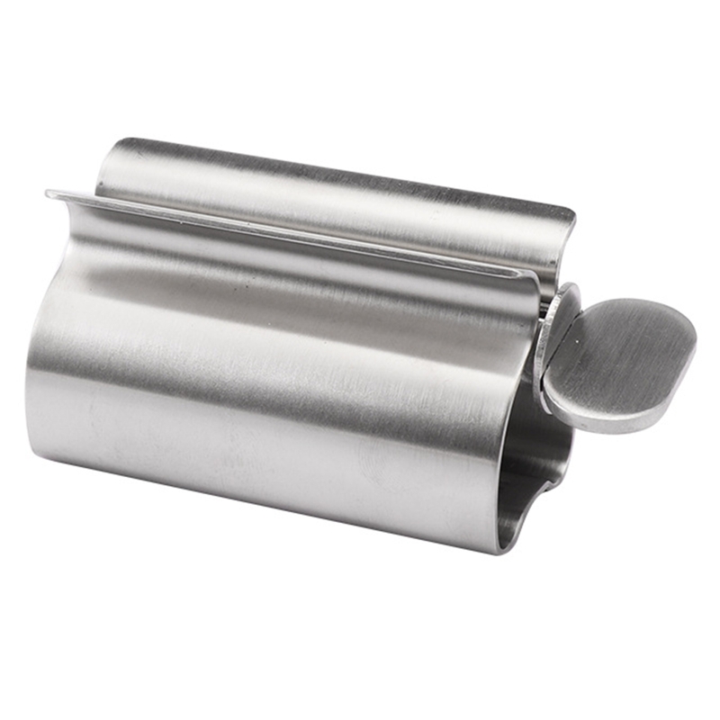 Stainless Steel Rolling Tube Toothpaste Squeezer Dispenser Facial Cleanser Squeezer Multi-Function Rotate Holder