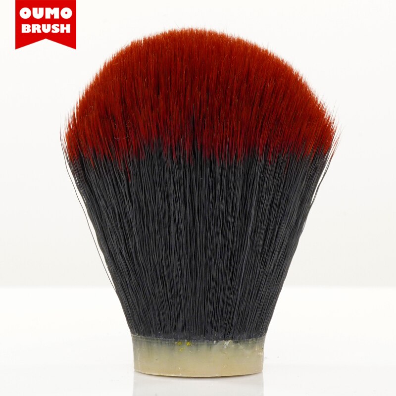 Oumo Borstel-Red Tuxedo Synthetisch Haar Knopen Scheerkwast Knopen