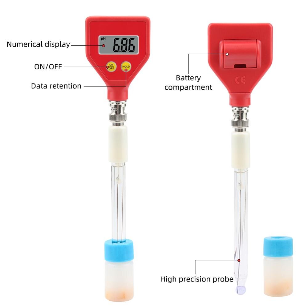 pH-98107 Meter Digital Acidity Meter pH Tester Soil Meter Tester for Plants Flowers Vegetable Acidity Moisture pH Measurement