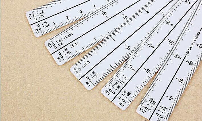 plastic straight plotting scale ruler measuring clothing grading ruler Engineering drawing for 20cm