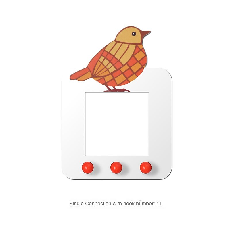 Bon augure oiseau interrupteur décoration pâte moderne Simple cadre couverture prise Protection couverture peut être carte peut coller Stickers muraux: 11