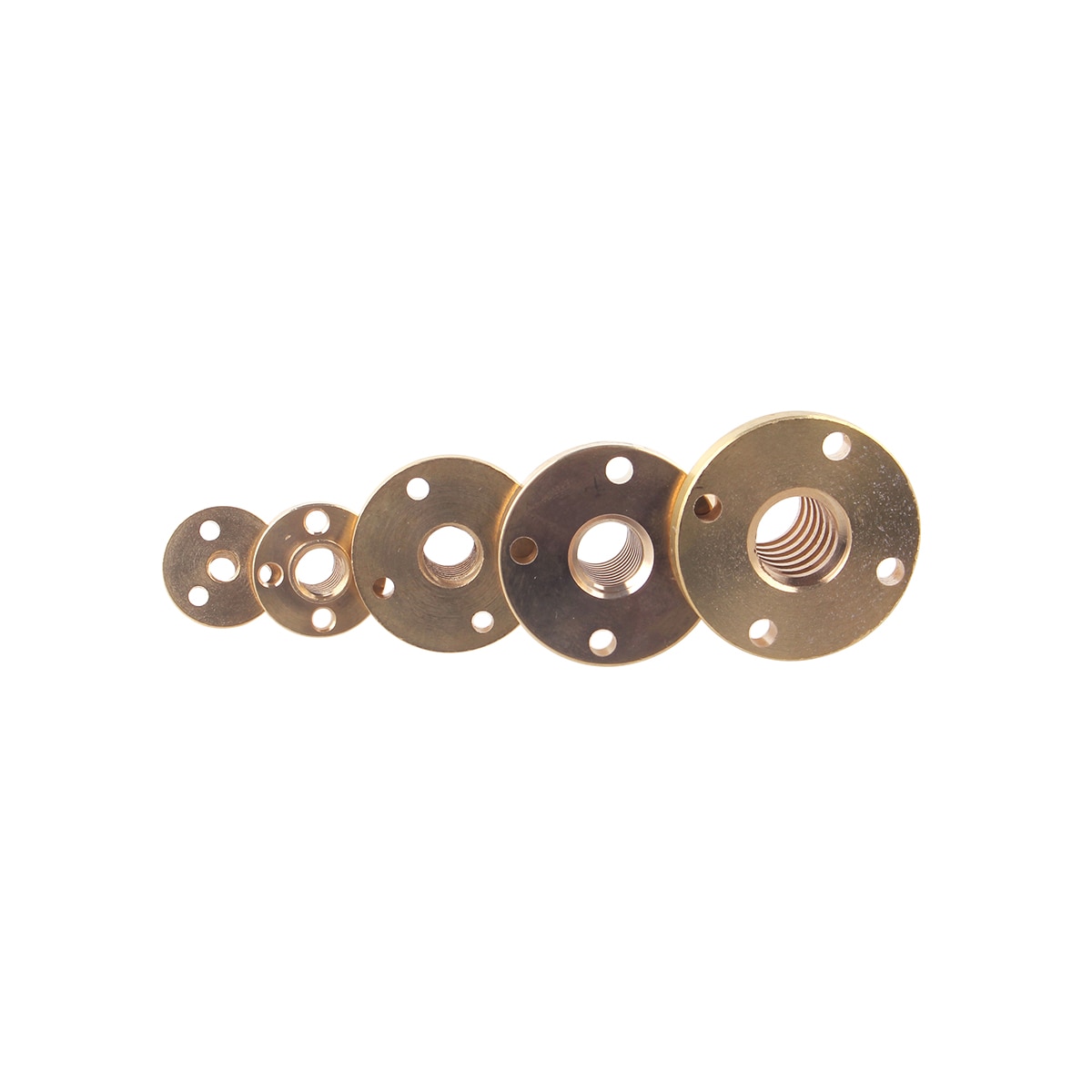 Tuerca de tornillo de plomo T5 T6 T16 T20 1mm/2mm de plomo 1mm/2mm/4mm tuerca de tornillo de plomo de latón para piezas CNC accesorios de impresora 3D
