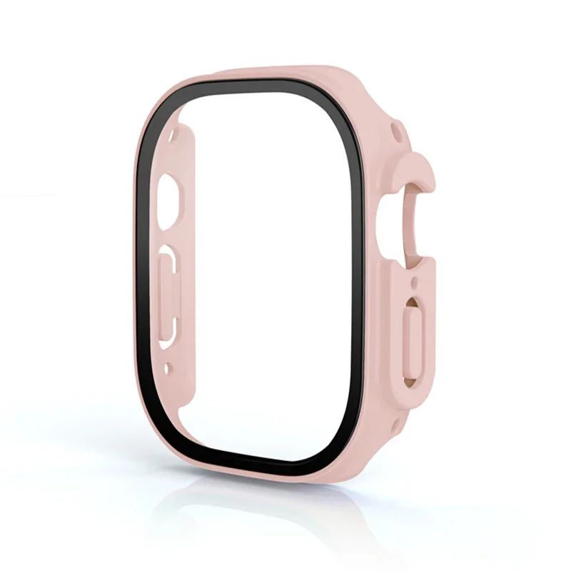 Glass+case For Apple Watch Ultra 49mm PC Bumper+Screen Protector Tempered luxury box Cover for apple watch ultra 2 Accessories