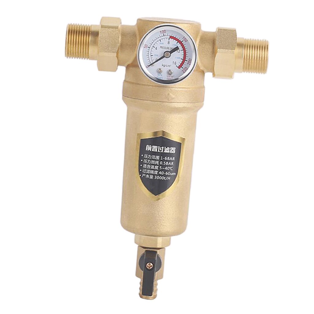 Sedimentfilter i mässingsvatten för sedimentfilter för brunnvattenslang