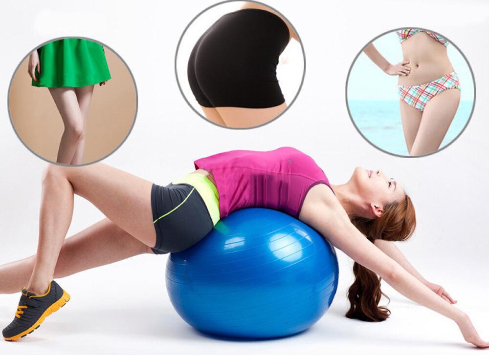 and soft and comfortable, suitable Yoga Ball Exercise Fitness Balance Gymnastic Strength 55cm + PUMP