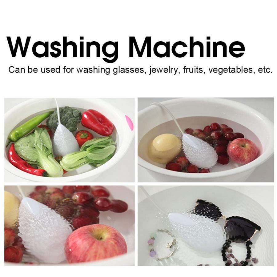Køkken frugt grøntsager rengøring maskine husholdning mini multifunktionel usb bærbar ultralyd vask renser
